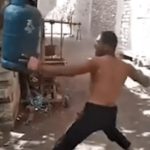 Peleador se vuelve viral en Internet por entrenar golpeando un tanque de gas