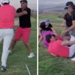 Captan en video pelea en campo de golf en Querétaro, y se viraliza