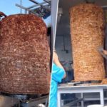 Taquería crea trompo de pastor de 1000 Kg de carne